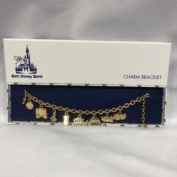 Disney Jewelry - Disney Parks 50th Anniversary Vault Collection Ride Charm Bracelet - NEW